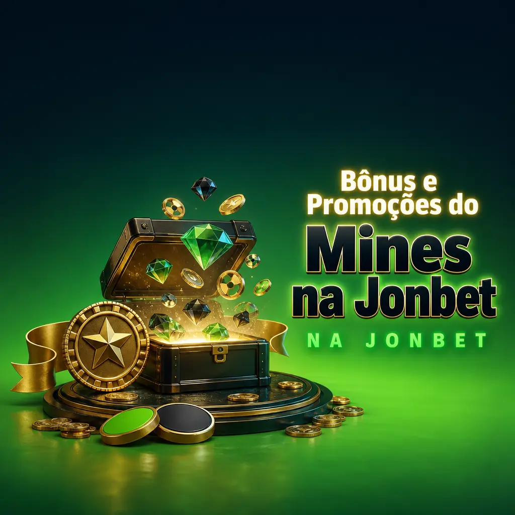 Bônus de boas-vindas da Jonbet para o jogo Mines, com depósito mínimo e requisito de aposta de 35 vezes.