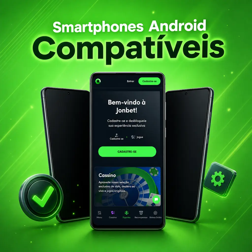 Smartphones Android compatíveis com o app Jonbet: Samsung Galaxy, Motorola Moto e Xiaomi Redmi testados e aprovados